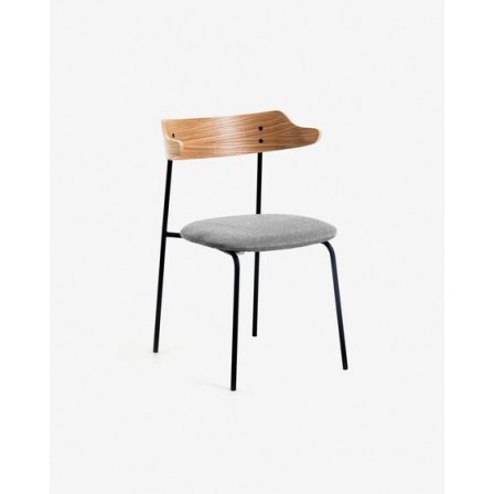Silla Comedor Oly Roble-Gris