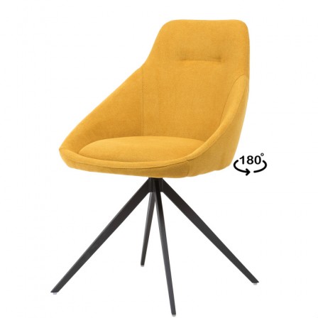 SILLA GIRATORIA CELIÓN MOSTAZA