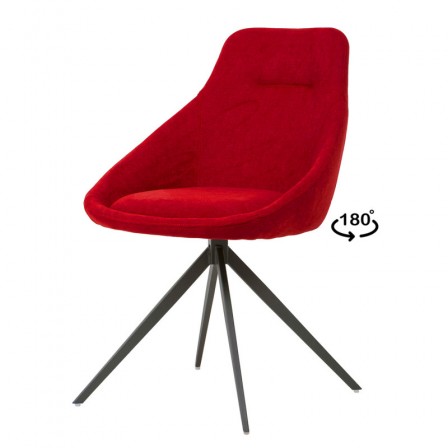 SILLA GIRATORIA CELIÓN ROJO