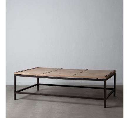 MESA CENTRO NATURAL MADERA DE OLMO 167 X 100 X 50 CM - Imagen 1