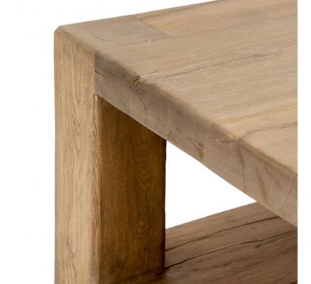 MESA CENTRO NATURAL MADERA DE OLMO 184 X 94 X 44 CM - Imagen 5