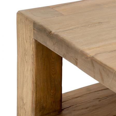 MESA CENTRO NATURAL MADERA DE OLMO 184 X 94 X 44 CM - Imagen 5