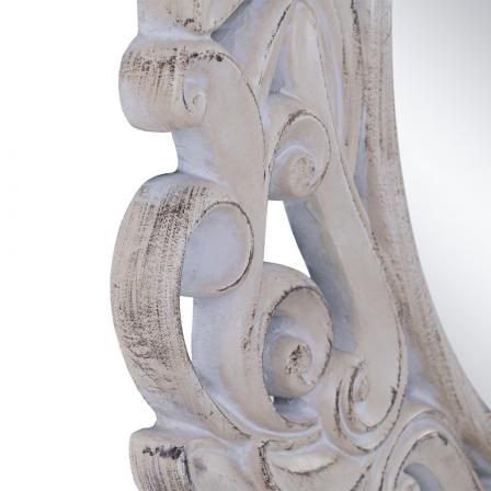 ESPEJO BLANCO ROTO PU/CRISTAL 122,70 X 4,80 X 122,70 CM - Imagen 7