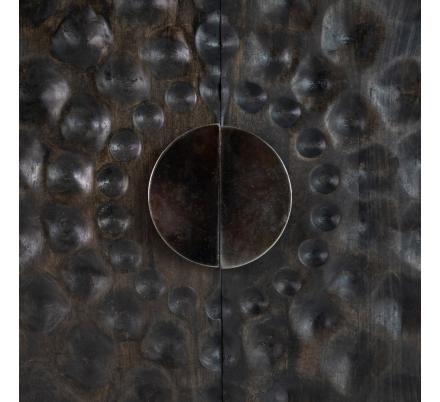 ARMARIO MARRÓN MADERA / METAL SALÓN 89 X 40 X 110 CM - Imagen 5