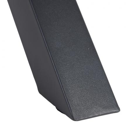 MESA COMEDOR MARRÓN-NEGRO DM-METAL 120 X 120 X 76 CM - Imagen 7