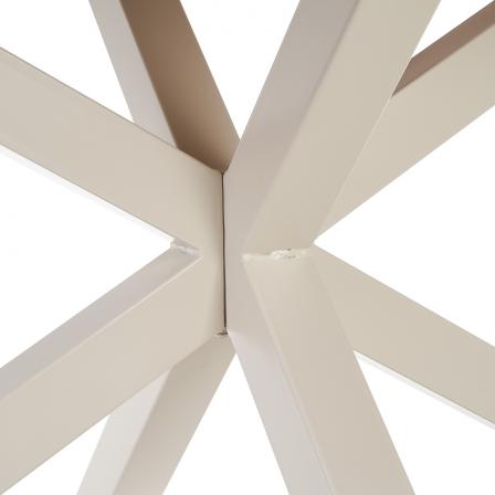 MESA COMEDOR NATURAL-BLANCO DM-METAL 160 X 90 X 76 CM - Imagen 6