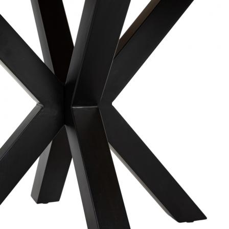 MESA COMEDOR NATURAL-NEGRO 130 X 130 X 76 CM - Imagen 7
