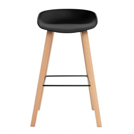 TABURETE RON COLOR NEGRO ALTO