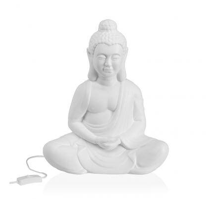 LAMPARA BUDHA PORCELANA