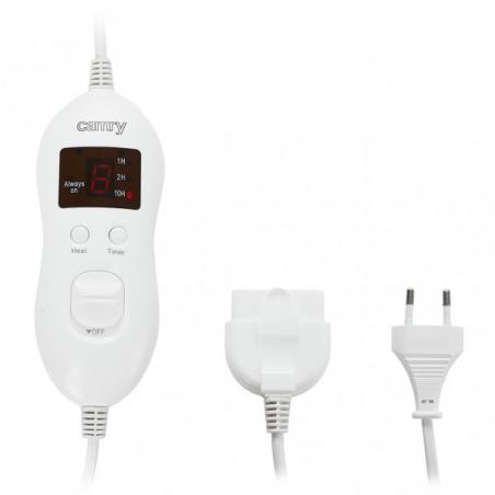 Manta Electrica Calefactora 2x60w Temporiz.1/2/10h150x160cm C/controlador 8 Niveles Temp