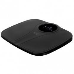 Bascula Baño Elect.max 180kg Medicion Precisa Negra Pant.Led On/off Automatico 3x34x31 Cm