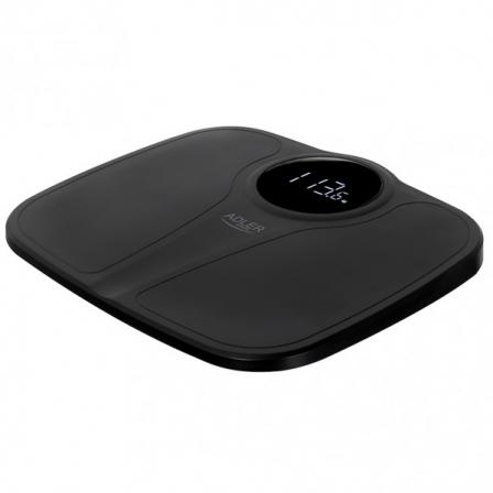 Bascula Baño Elect.max 180kg Medicion Precisa Negra Pant.Led On/off Automatico 3x34x31 Cm