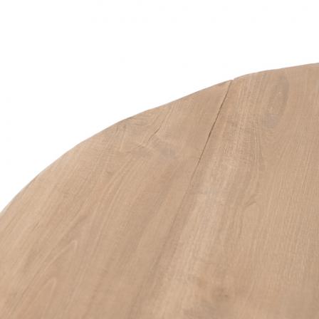 MESA COMEDOR NATURAL MADERA DE OLMO 120 X 120 X 76 CM
