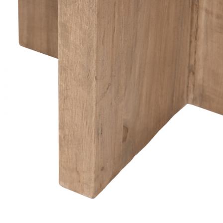 MESA COMEDOR NATURAL MADERA DE OLMO 120 X 120 X 76 CM