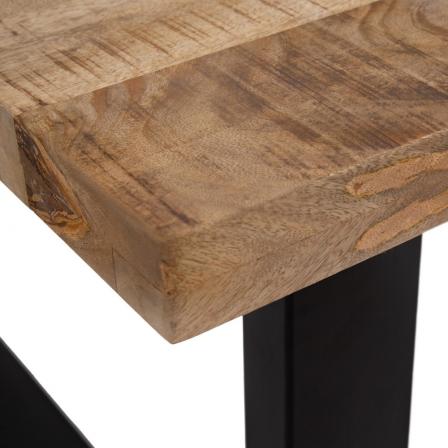 MESA COMEDOR NATURAL-NEGRO 180 X 100 X 76 CM