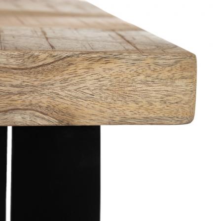 MESA COMEDOR NATURAL-NEGRO 160 X 80 X 76 CM