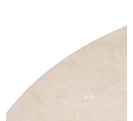 MESA CENTRO NATURAL-CREMA MÁRMOL/MADERA 76 X 76 X 45 CM
