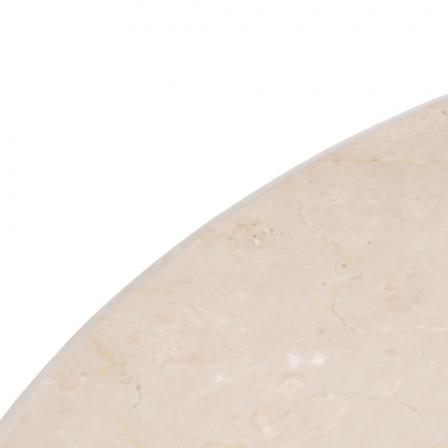 MESA CENTRO NATURAL-CREMA MÁRMOL/MADERA 76 X 76 X 45 CM