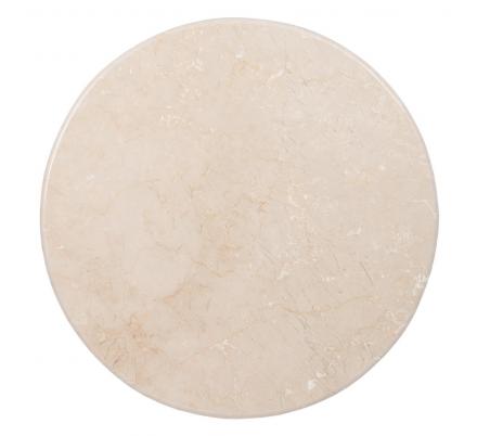 MESA CENTRO NATURAL-CREMA MÁRMOL/MADERA 76 X 76 X 45 CM