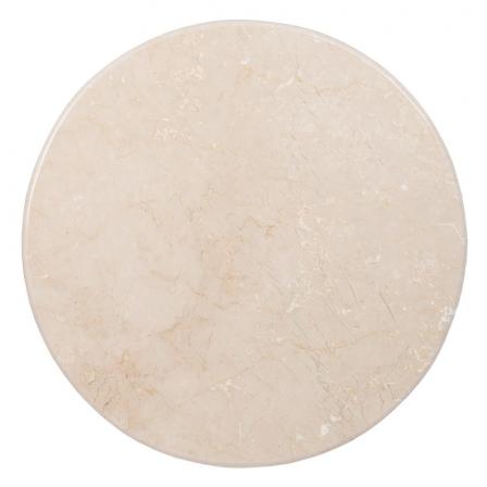 MESA CENTRO NATURAL-CREMA MÁRMOL/MADERA 76 X 76 X 45 CM