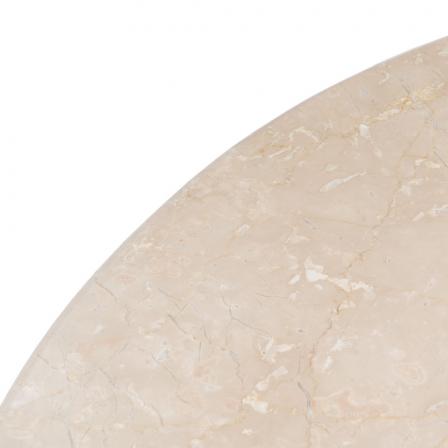 MESA COMEDOR NATURAL-CREMA MÁRMOL/MADERA 120 X 120 X 74 CM