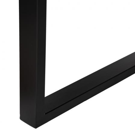 MESA COMEDOR NEGRO-MARRÓN MADERA-HIERRO 200 X 100 X 76 CM