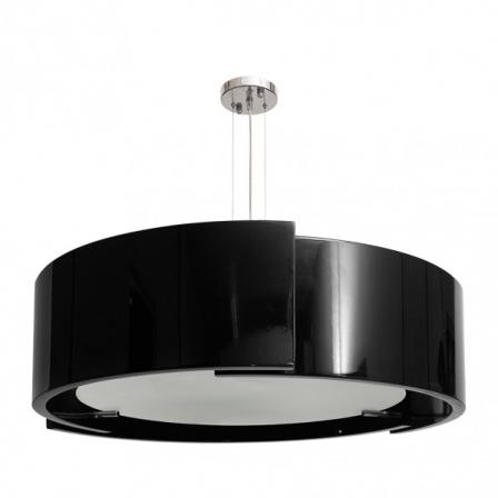 Colgante Oslo Cromo/negro 8xe27 D 90cm