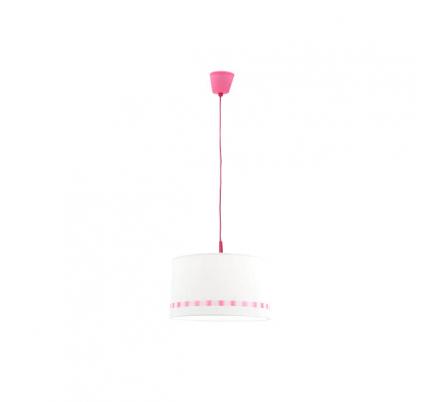 Colgante Lacito Rosa 1xe27 Regx35d