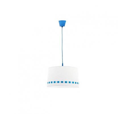 Colgante Lacito Azul 1xe27 Regx35d