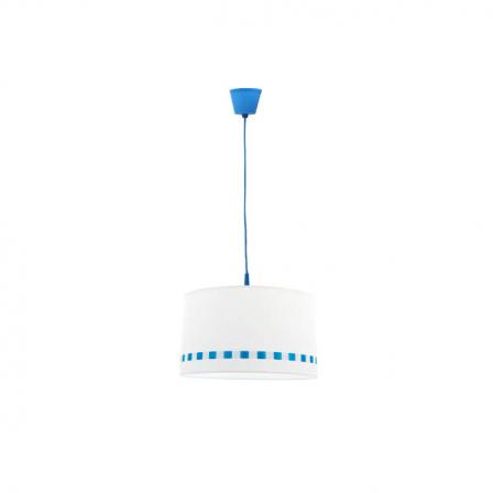 Colgante Lacito Azul 1xe27 Regx35d
