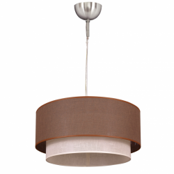 Colgante Doble 1l. Marron/beis Cilind (50/40/reg)