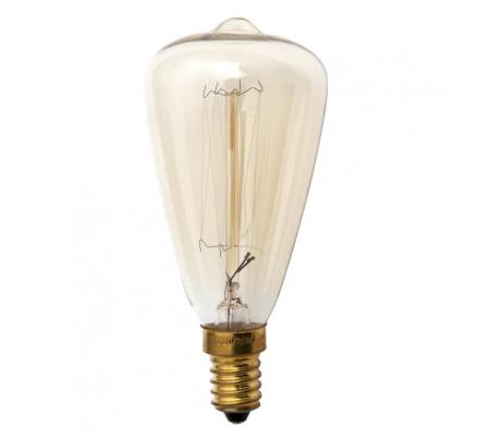 Bombilla Incandescencia Vintage Pebetero 25w E14 48dx115 Calida