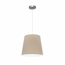 Colgante Maldivas 1xe27 Niquel/piedra Regx35x35 Cm