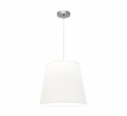 Colgante Maldivas 1xe27 Cromo/blanco Regx40x40 Cm