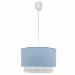 Colgante Trazos 1xe27 Celeste Regx30x30 Cm