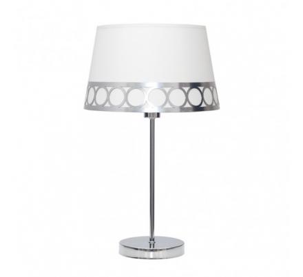 Sobremesa Dalia 1xe14 Blanco/plata 44x25x25 Cm