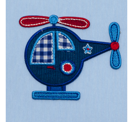 Colgante Helicoptero 1xe27 Celeste Regx35x35