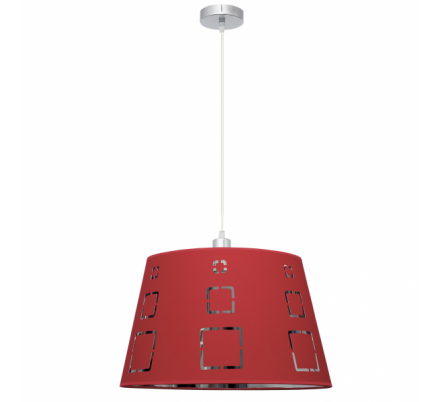 Colgante Celaya 1xe27 Rojo Regx40d