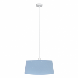 Colgante Consciencia 1xe27 Celeste Regx40x40 Cm