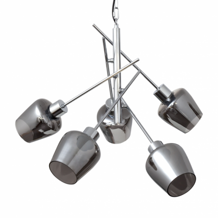 Lampara Soline 5xe27 Cromo Regx58x58 Cm