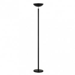 Pie De Salon Luyten 2xe27 Negro Mate 180x27x27 Cm