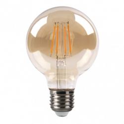 Bombilla Filamento Globo 12x8d 8w 750lm E27  Ambar 2700k