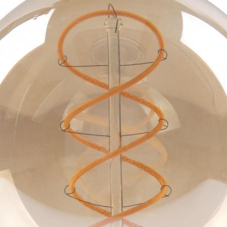 Bombilla Filamen.trenzado Globo 13x9,5d 4w 250lm  E27 Ambar 2200k