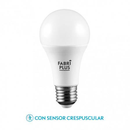 Bombilla 11w 4000k Sensor Crepuscular Fabriplus Standar E27 990lm 11,7x6x6 Cm