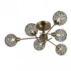 Lampara Speke 6xg9 Cuero 19x70x70 Cm