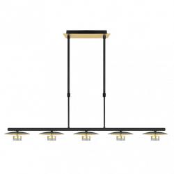 Lampara Ciudad Del Cabo 5l 30w 4000k  Negro/oro Regx104x15 Cm 2400 Lm