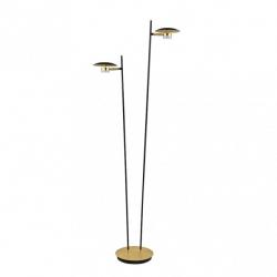 Pie Salon Ciudad Del Cabo 2l 12w 4000k Negro/oro150x30x25 Cm 1080 Lm Dirigible Y Orientable