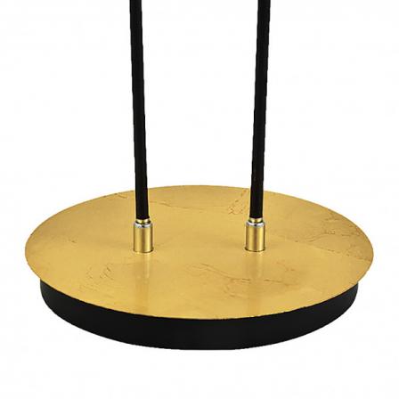 Pie Salon Ciudad Del Cabo 2l 12w 4000k Negro/oro150x30x25 Cm 1080 Lm Dirigible Y Orientable