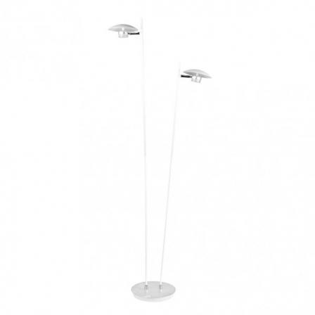 Pie Salon Ciudad Del Cabo 2l 12w 4000k Blanc/plata150x30x25 Cm 1080 Lm Dirigible Y Orientable