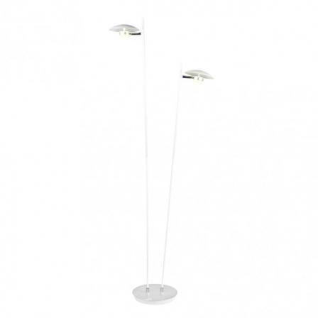 Pie Salon Ciudad Del Cabo 2l 12w 4000k Blanc/plata150x30x25 Cm 1080 Lm Dirigible Y Orientable